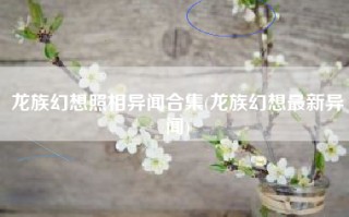 龙族幻想照相异闻合集(龙族幻想最新异闻)