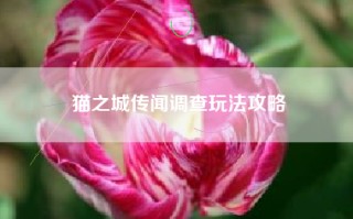 猫之城传闻调查玩法攻略