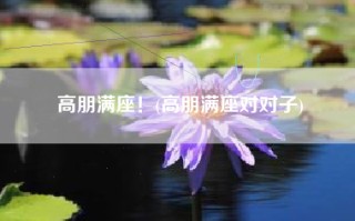 高朋满座！(高朋满座对对子)