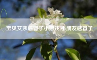 宝贝艾莎感冒了小游戏,小朋友感冒了