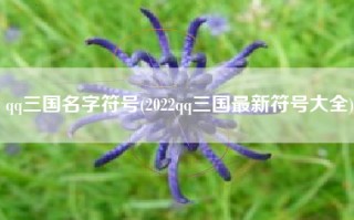 qq三国名字符号(2022qq三国最新符号大全)