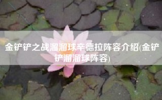 金铲铲之战溜溜球辛德拉阵容介绍(金铲铲溜溜球阵容)
