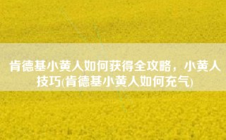 肯德基小黄人如何获得全攻略，小黄人技巧(肯德基小黄人如何充气)