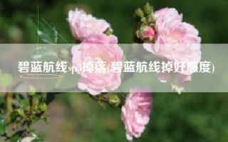 碧蓝航线sp3掉落(碧蓝航线掉好感度)