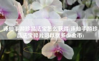 诛仙手游珍品法宝怎么获得(诛仙手游珍品法宝碎片可以摆多少金币)