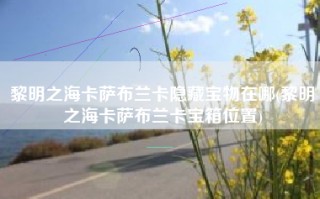 黎明之海卡萨布兰卡隐藏宝物在哪(黎明之海卡萨布兰卡宝箱位置)