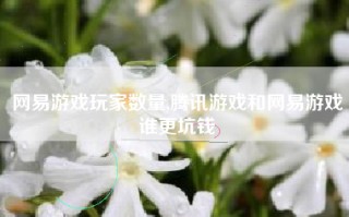 网易游戏玩家数量,腾讯游戏和网易游戏谁更坑钱