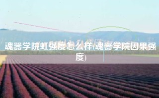 魂器学院虹强度怎么样(魂器学院因果强度)