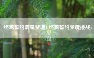 终焉誓约满星梦境4(终焉誓约梦境挑战)