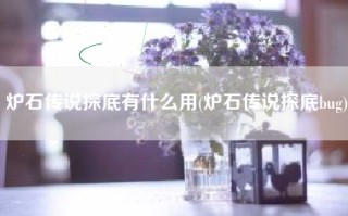 炉石传说探底有什么用(炉石传说探底bug)