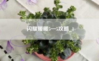 闪耀暖暖5—5攻略_1
