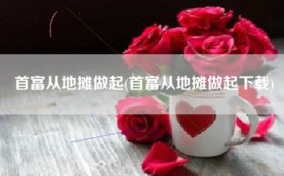 首富从地摊做起(首富从地摊做起下载)