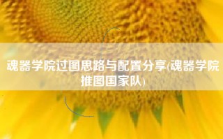 魂器学院过图思路与配置分享(魂器学院推图国家队)