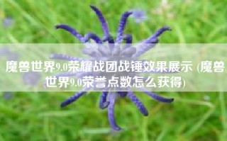 魔兽世界9.0荣耀战团战锤效果展示 (魔兽世界9.0荣誉点数怎么获得)