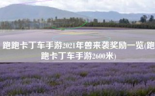 跑跑卡丁车手游2021年兽来袭奖励一览(跑跑卡丁车手游2600米)
