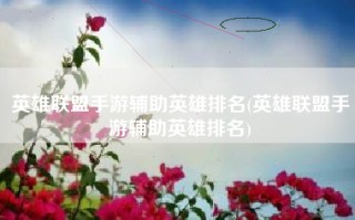 英雄联盟手游辅助英雄排名(英雄联盟手游辅助英雄排名)