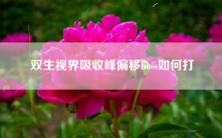 双生视界吸收峰偏移boss如何打