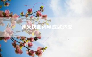 迷失快如闪电成就达成