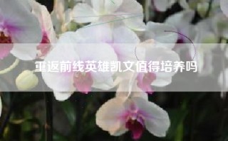 重返前线英雄凯文值得培养吗