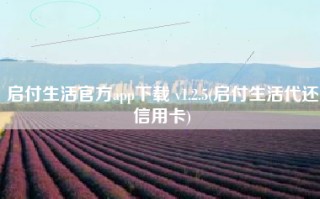 启付生活官方app下载 v1.2.5(启付生活代还信用卡)