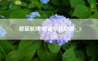 碧蓝航线(碧蓝航线动漫)_3