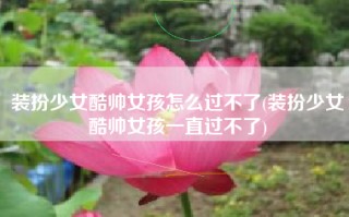 装扮少女酷帅女孩怎么过不了(装扮少女酷帅女孩一直过不了)