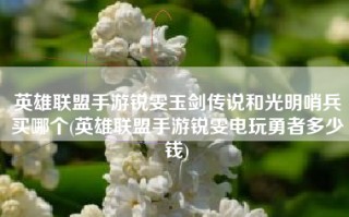英雄联盟手游锐雯玉剑传说和光明哨兵买哪个(英雄联盟手游锐雯电玩勇者多少钱)