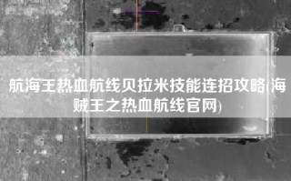航海王热血航线贝拉米技能连招攻略(海贼王之热血航线官网)
