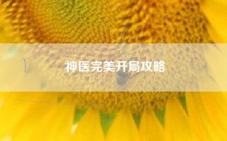 神医完美开局攻略