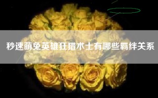 秒速萌兔英雄狂猎术士有哪些羁绊关系