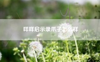 咩咩启示录爪子怎么样