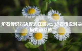 炉石传说对决模式在哪2022(炉石传说对决模式菌丝德)