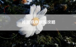 神明秩序刷图攻略