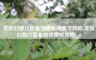 龙族幻想八音盒物语异闻图文攻略(龙族幻想八音盒物语视频攻略)_1