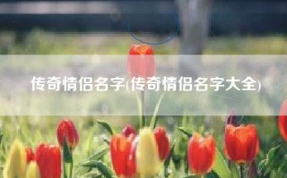 传奇情侣名字(传奇情侣名字大全)