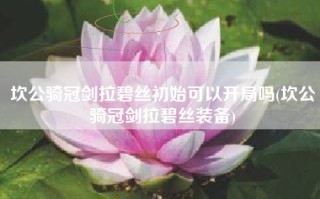 坎公骑冠剑拉碧丝初始可以开局吗(坎公骑冠剑拉碧丝装备)