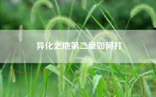异化之地第二章如何打