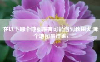 在以下哪个地图最有可能遇到秋田犬(哪个地图最详细)