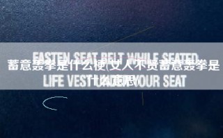 蓄意轰拳是什么梗(女人不贤蓄意轰拳是什么意思)