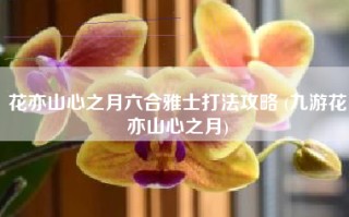 花亦山心之月六合雅士打法攻略 (九游花亦山心之月)