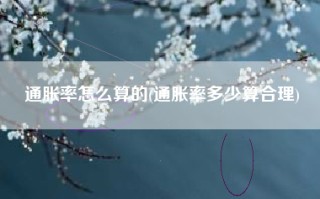 通胀率怎么算的(通胀率多少算合理)