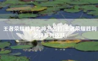 王者荣耀胜利之神怎么打(王者荣耀胜利之神系列皮肤)