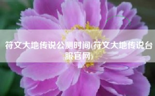 符文大地传说公测时间(符文大地传说台服官网)