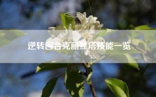 逆转回合克丽丝塔技能一览