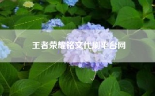 王者荣耀铭文代刷平台网