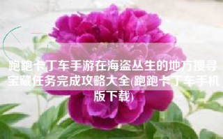 跑跑卡丁车手游在海盗丛生的地方搜寻宝藏任务完成攻略大全(跑跑卡丁车手机版下载)
