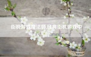 街机游戏魔法师,经典街机游戏中