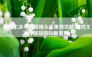 游戏王决斗链接锤头鲨使用攻略(游戏王决斗链接国际版官网)