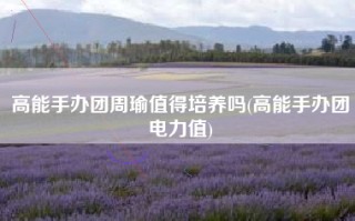 高能手办团周瑜值得培养吗(高能手办团电力值)