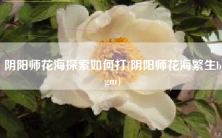 阴阳师花海探索如何打(阴阳师花海繁生bgm)